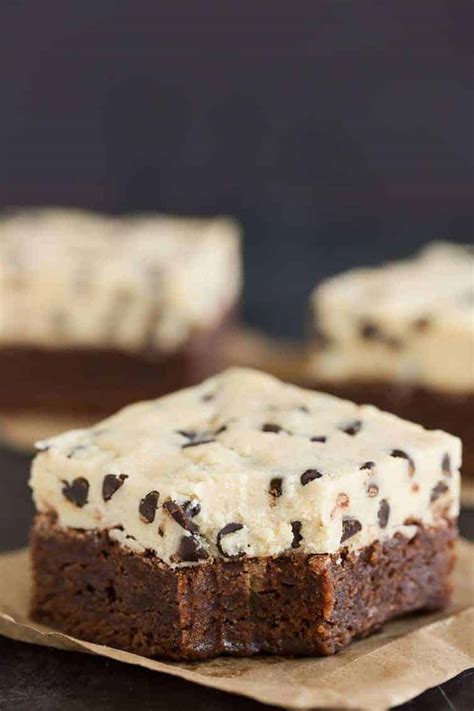 Chocolate Chip Cookie Dough Brownies - Brown Eyed Baker