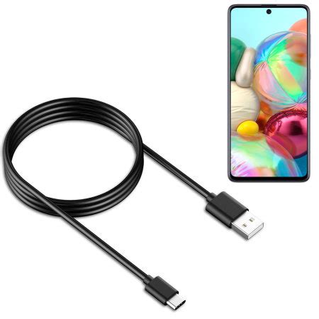 Official Samsung A71 USB-C Charge & Sync Cable - 1.2m - Black