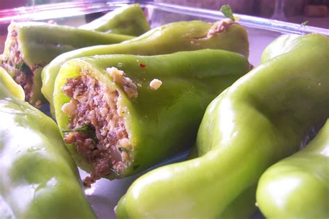 stuffed cubanelle peppers Cubanelle Pepper, Good Food, Stuffed Peppers, Vegetables, Recipes ...