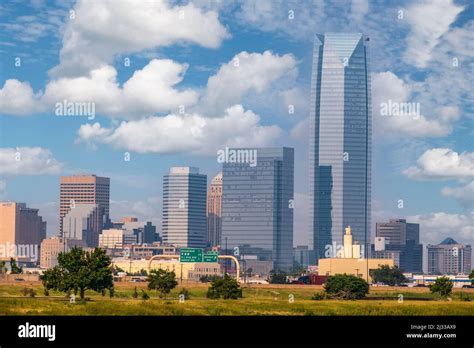 Oklahoma City Skyline, with Devon Tower, Tallest building in the state. Completed 2012 Stock ...