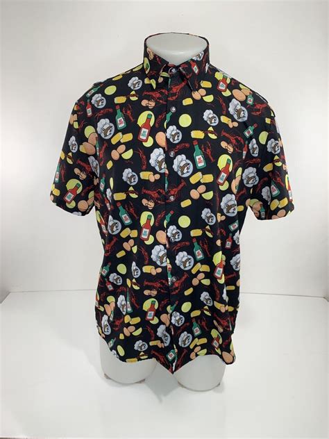 BUC-EE'S - BBQ Hot Sauce CRAWFISH BOIL Mens S Shirt - Gem