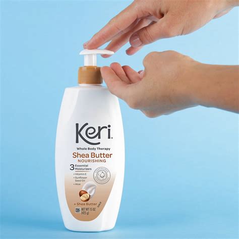 Keri Nourishing Shea Butter & Vitamin E Whole Body Therapy Lotion, 15 ...