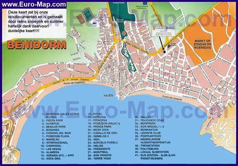 Benidorm Hotels And Sightseeings Map Benidorm Sightse - vrogue.co