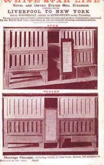 Steerage Conditions | Melamed Family History