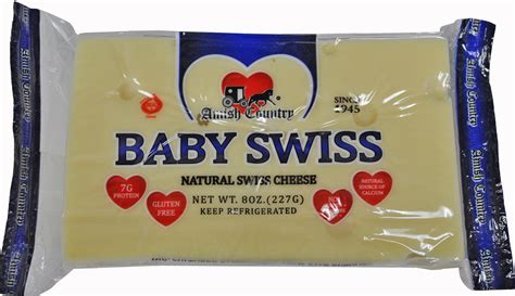 Baby Swiss Cheese 8 oz. – Williams Cheese