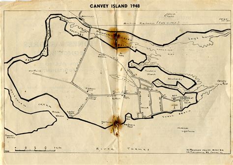 Canvey Map | Captivating Canvey 1948 | CanveyIsland.org