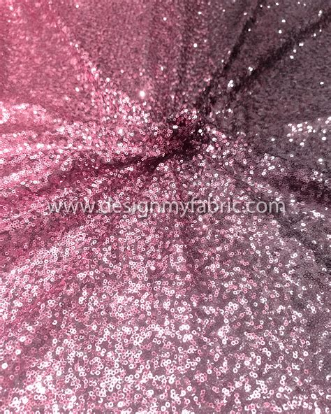 Pink and purple ombre sequined lace fabric #81653 - Design My Fabric