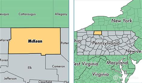 Mckean County Pa Map - Cities And Towns Map