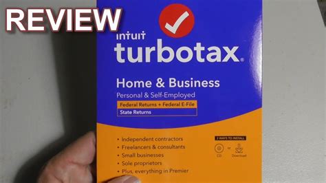 TURBOTAX Turbo Tax Home Business Tax Prep Software 2020 REVIEW - YouTube