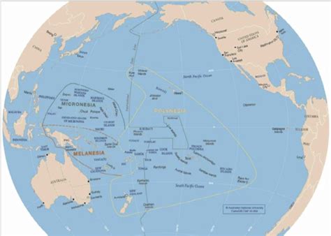 Contemporary Pacific map showing cultural sub-regions based on the work... | Download Scientific ...