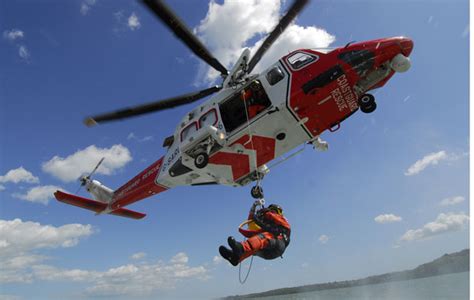 Helicopter rescue at sea