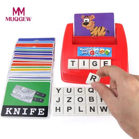 Kids Educational toy Alphabet Letter Word Spelling Game for Kids Preschooler Learning ...