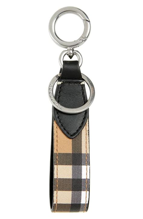 Burberry Leather Key Ring | Nordstrom | Leather keyring, Leather key ...