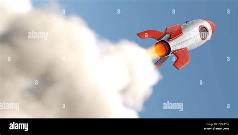 Take off - launching rocket Stock Photo - Alamy