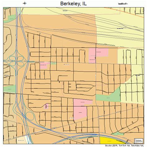 Berkeley Illinois Street Map 1705404