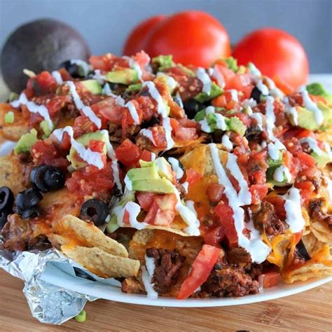 Air Fryer Nachos (Loaded Nachos with Ground Beef) | Seeking Good Eats