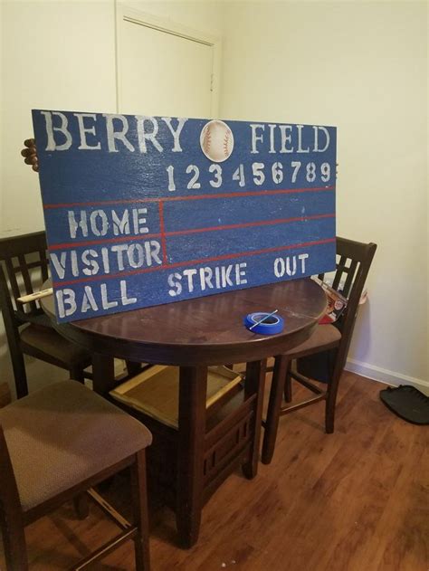 Diy Baseball scoreboard | Baseball scoreboard, Baseball room, Baseball ...