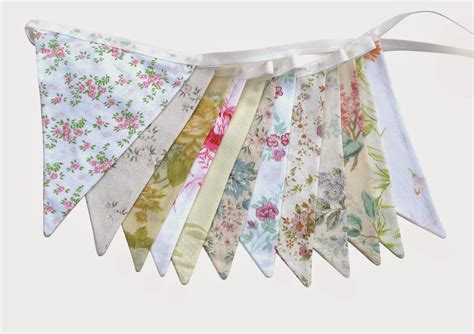 Merry-Go-Round Handmade: Vintage Floral Flag Bunting - Ideal for a Wedding . Garden Tea Party ...