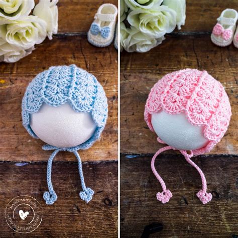 Easy Crochet Baby Bonnet (Free Pattern) - Maisie and Ruth