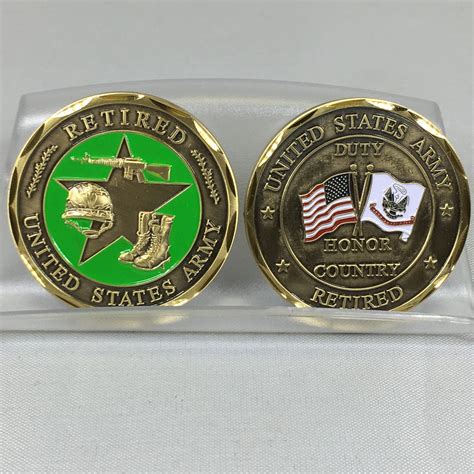 US Army Retired Challenge Coin - Hi Army Museum Society Store