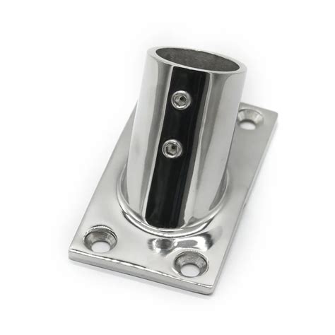 1PC Boat Hand Rail Fitting 60 Degree 1" Rectangular Base Marine ...