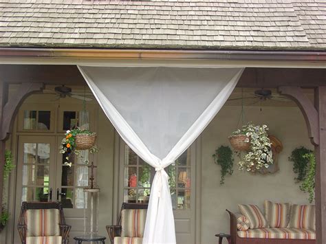 Mosquito Netting Curtains For A Diy Screen Patio | PeepsBurgh.Com