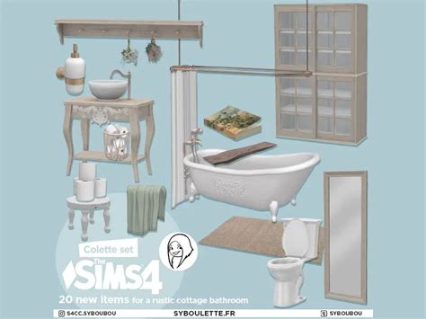 Colette bathroom (2022) - The Sims 4 Build / Buy - CurseForge