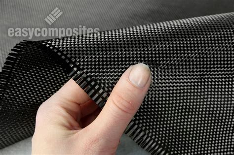 210g Plain Weave 3k Carbon Fibre Cloth; 1m, 1.25m - Easy Composites