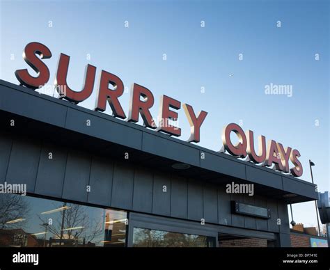 Surrey Quays Railway Station, Southwark Stock Photo - Alamy