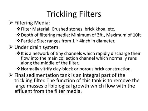 PPT - Trickling Filter PowerPoint Presentation, free download - ID:2416887