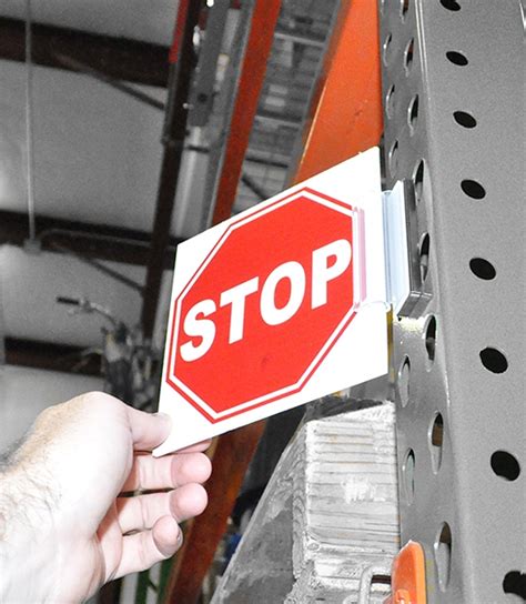 Warehouse Aisle Stop Signs