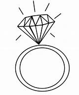 Wedding Ring Box Coloring Page Pages sketch template