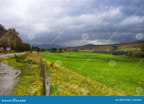 Countryside in Scotland. Scottish Highlands. United Kingdom. Stock ...