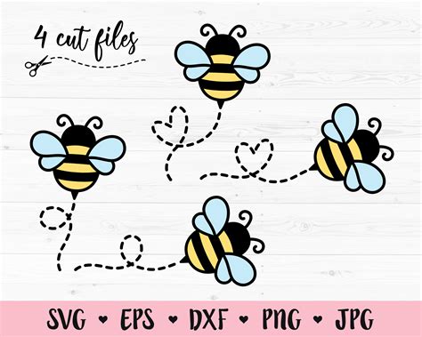 Clip Art & Image Files Scrapbooking Embellishments bee Cricut file ...