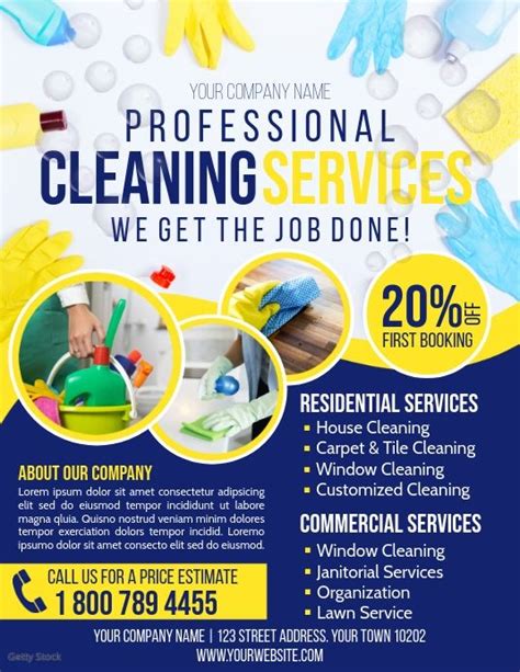 Cleaning Service Flyer | Cleaning service flyer, Cleaning service, Cleaning services company