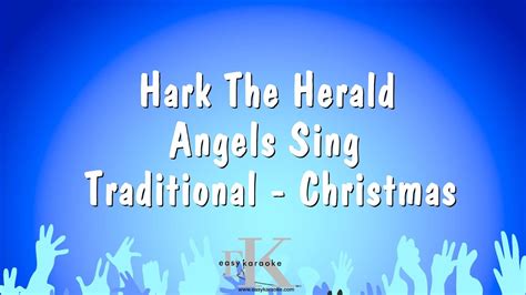 Hark The Herald Angels Sing - Traditional - Christmas (Karaoke Version ...