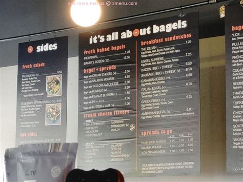 Online Menu of Seize The Bagel Restaurant, Vancouver, Washington, 98684 - Zmenu