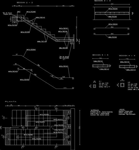 Reinforced Concrete Stair DWG Detail for AutoCAD • Designs CAD