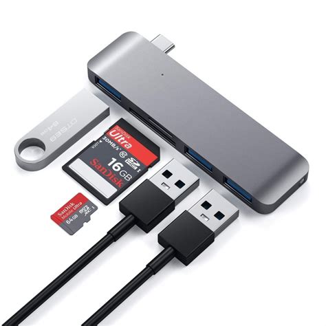 SATECHI Type-C USB Combo Hub (Space Grey) - School Locker