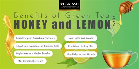 Benefits of Green Tea with Honey and Lemon | TE-A-ME