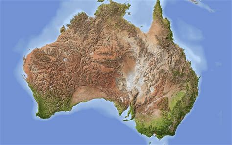 Download wallpapers Map of Australia, 4k, geography, mainland, geographical maps of continents ...