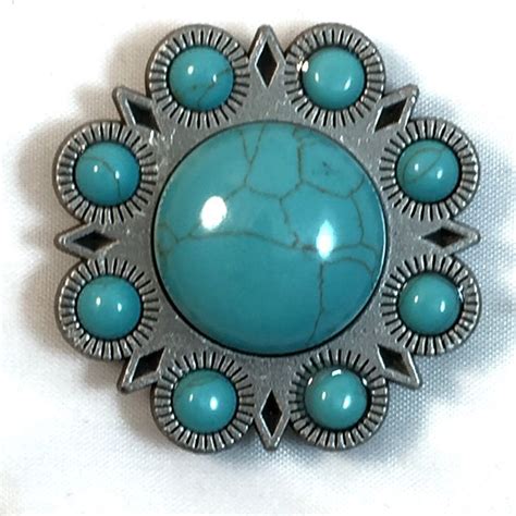 Bling Turquoise Concho | Conchos, Western gifts, Turquoise