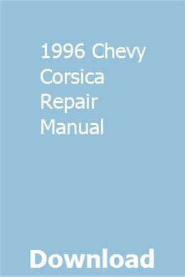 1996 chevy corsica repair manual – Artofit