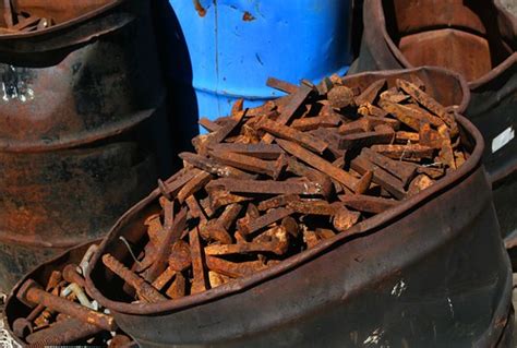 Barrel-O-Spikes | Barrel of reclaimed railroad spikes. Heber… | Flickr