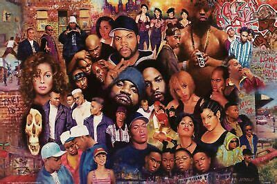 OLD SCHOOL RAPPERS GRAFFITI COLLAGE POSTER NEW ! rare! | eBay