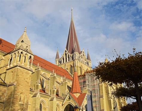 Lausanne Cathedral , Switzerland Stock Image - Image of lausanne, vaud ...