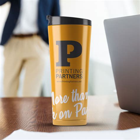 Travel Mug with Company Logo • Printing Partners