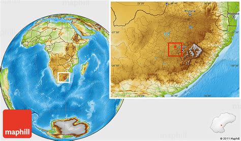 Physical Location Map of BOTSHABELO