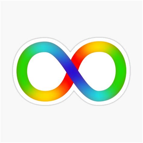 "Neurodiversity Rainbow Infinity" Sticker for Sale by ActingNT | Redbubble