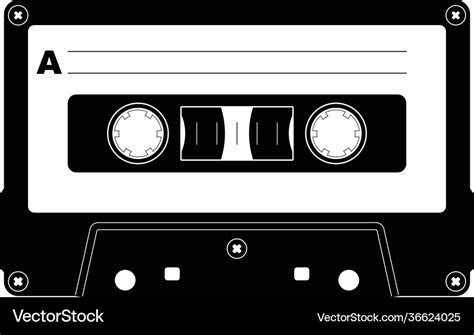 Retro cassette tape Royalty Free Vector Image - VectorStock